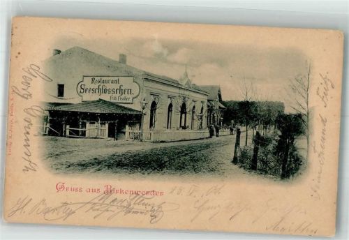 Birkenwerder 1901 Gasthaus Seeschlösschen