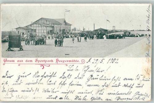 16225 O1300 Eberswalde 1902 Foto AK Sportpark Heegermühle