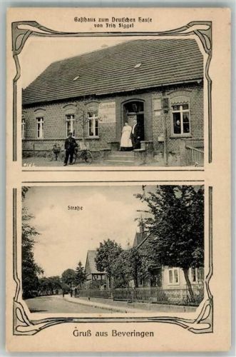 Beveringen Gasthaus zum Deutschen Hause Fahrräder Dorfstrasse