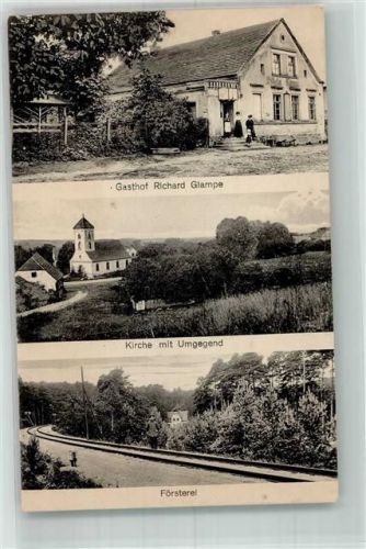 Sternebeck Försterei Kirche Gasthaus Glampe