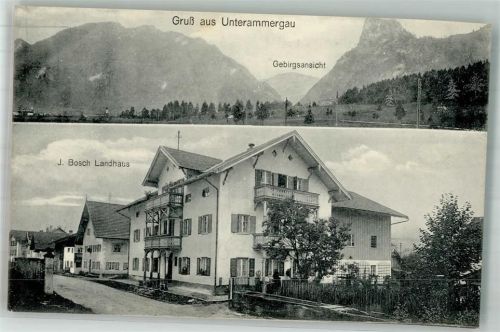 Unterammergau Pension Landhau Bosch Unterammergauer Gebirge