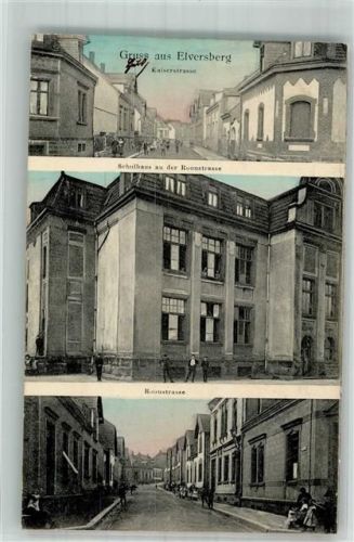 Elversberg 1914 Roonstrasse Schule Kaiserstrasse