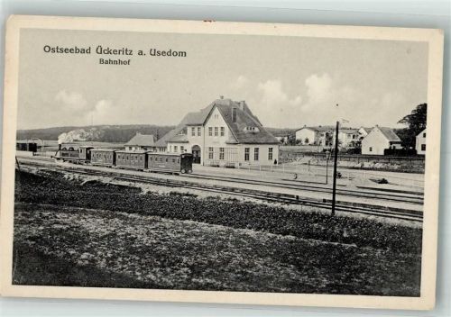 17459 O2235 Ückeritz , Usedom - Bahnhof Personenzug