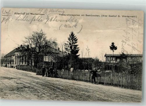 Altenhof 1910 Alter Gasthof Werdermann Dorfstrasse