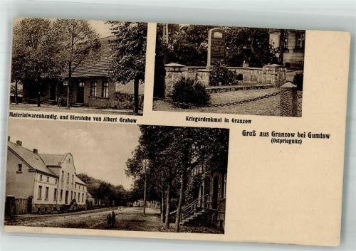 Granzow Bierstube Grabow Kriegerdenkmal Dorfstrasse