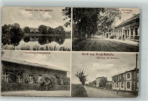 Groß Behnitz 1926 Rittergut Schloss Forsthaus Friedrichshof Sandkrug-Strasse