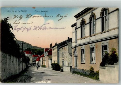 57480 Sierck-les-Bains 1914 - Sierck an der Mosel Dorfstrasse Reiter