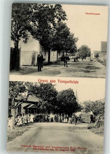Tempelfelde Dorfstraße Gasthaus Wenzel