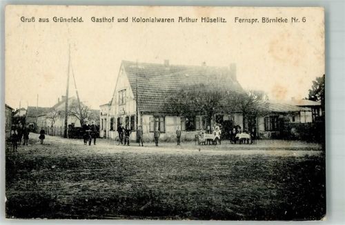14621 O1545 Grünefeld 1925 - Gasthaus Hüselitz Fahrräder