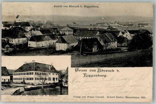 Biberach 1906 Gasthaus-Brauerei Schmid