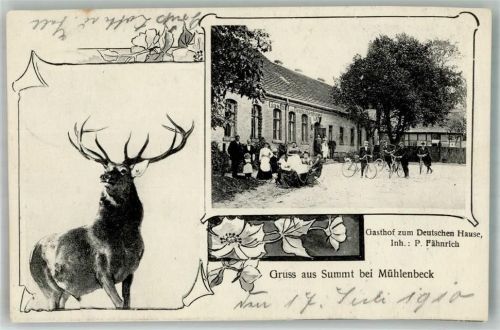 Summt 1910 Gasthaus zum Deutschen Haus Hirsch