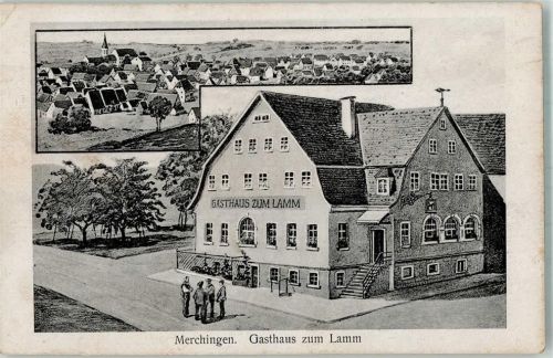 Merchingen 1927 Gasthaus zum Lamm