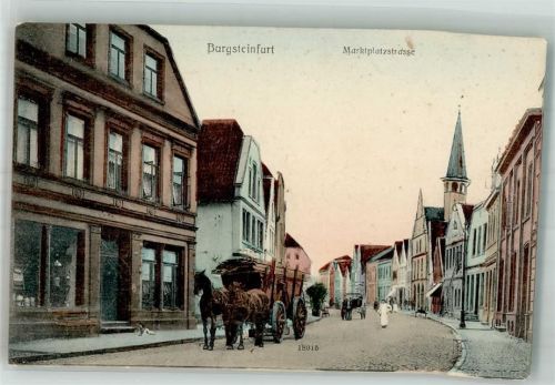 Burgsteinfurt 1926 Marktplatzstrasse Pferdefuhrwerk
