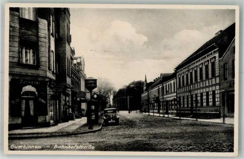 Gumbinnen 1941 Auto Geschäft Bahnhofstrasse