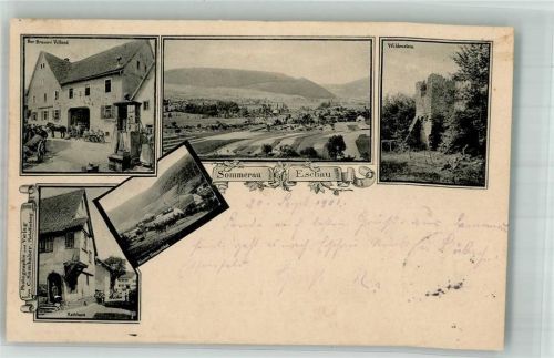 Eschau 1901 Bier-Brauerei Volland Rathaus Kloster Himmelthal Wildenstein