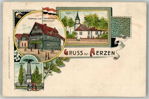 Aerzen Kriegerdenkmal Gasthaus zum Deutschen Hause