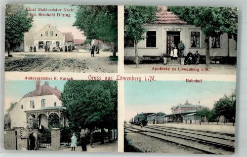 Löwenberg Haus des Amtsvorsteher Katsch Apotheke Bahnhof Dorfstrasse