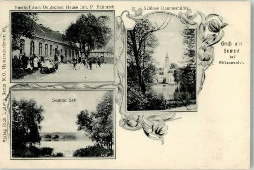 Summt Gasthaus zum Deutschen Haus Summter See Schloss Dammsmühle