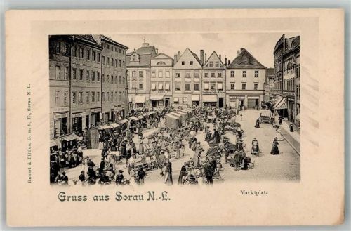 Sorau Marktszene Marktplatz