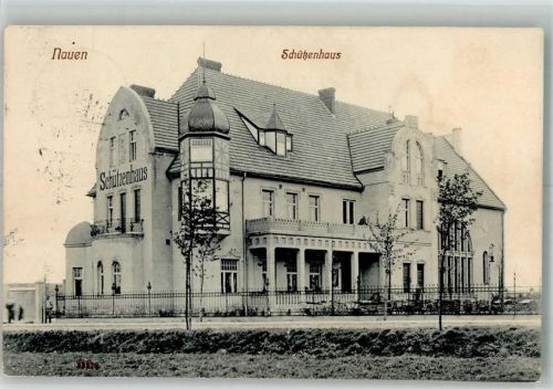 14641 O1550 Nauen , Havelland 1919 Foto AK Schützenhaus