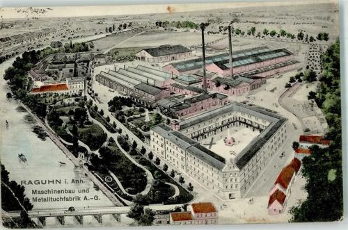 Raguhn Maschinenbau und Metalltuchfabrik A.G. Bahnpost