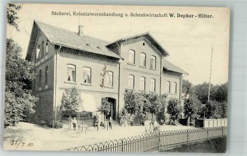49176 W4517 Hilter am Teutoburger Wald 1910 - Bäckerei-Gasthaus Depker
