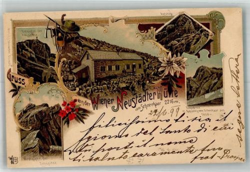 Reutte 1899 Wiener Neustädter Hütte Westgipfel Zugspitze