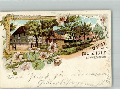 Witzhelden Metzholz Gasthaus von Wwe. Flocke Dorfstrasse