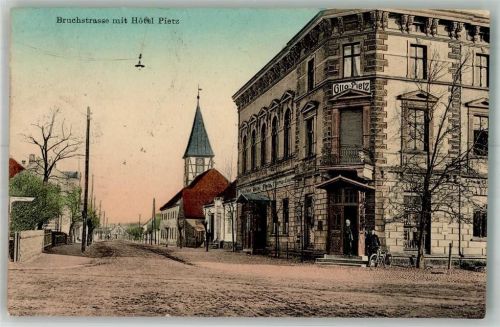 Kriescht 1911 Bahnhpost Breslau- Zug 642 Hotel Pietz Bruchstrasse