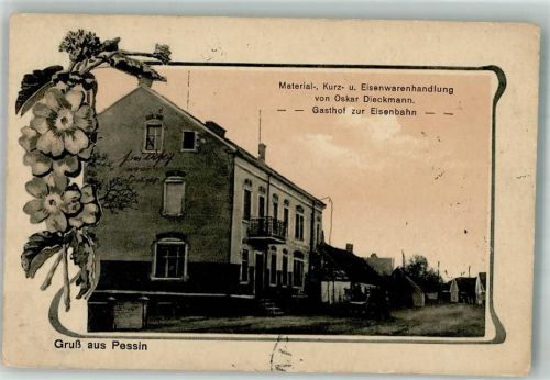 Pessin Eisenwarenhandlung Dieckmann & Gasthaus zur Eisenbahn Diekmann