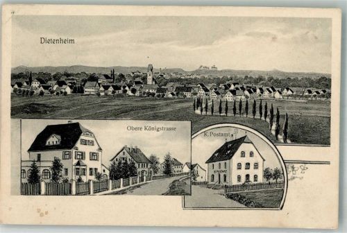 89165 W7905 Dietenheim , Iller - Obere Königstrasse Kaiserl. Postamt