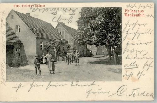 Reckenthin 1905 Gasthaus Tiedeke