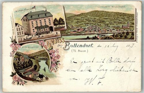 Bollendorf 1907 Burg Bollendorf Hotel Hauer