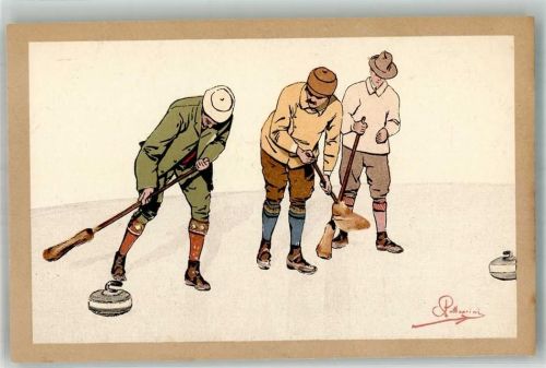 1906 - 1912 Wintersport Curling Verlag Vouga & Cie Nr. 45