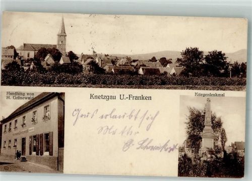 Knetzgau Handlung Grünewald Kriegerdenkmal