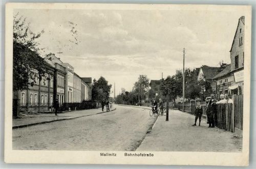 Mallmitz 1931 Fahrrad Bahnhofstrasse