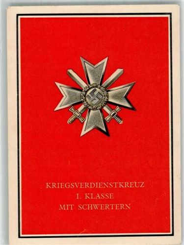 Nr. 10 Kriegsorden des Großdeutschen Reiches auf AK