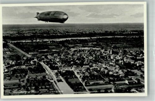 Neuenburg Zeppelinaufnahme Luftschiff Zeppelin über Neuenburg