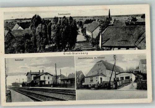 Großsteinberg Bahnhof Geschäftshaus Künzel