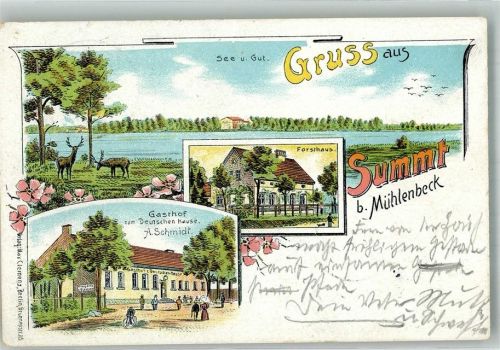 Summt 1902 Forsthaus Gasthaus zum Deutschen Hause