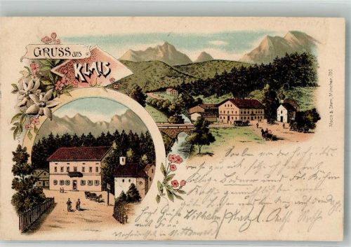 Klais 1898 Karwendelgebirge Gasthaus