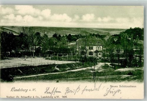 Landsberg a.d. Warthe 1901 Tennis Schützenhaus