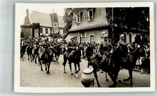 W5880 Lüdenscheid SA Aufmarsch Knapper Str. SA 1940 Privatfoto AK