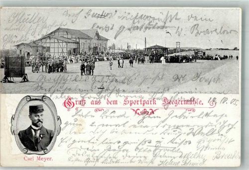 Finow 1905 Sportpark Heegermühle Festgelände Portrait Carl Meyer