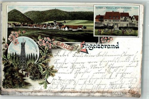 Engelsbrand 1897 Aussichtsturm Gasthaus zum Rössle