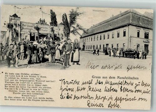 Mansfeld 1921 Wiesenhaus Faustkämpfer-Zelt Gedicht