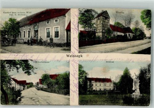 Forst Weissagk Gasthaus zum weissen Wolf Dorfstrasse Schloss