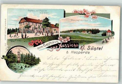 Klein Süntel 1901 Gasthaus zur Aussicht Aussichtsturm