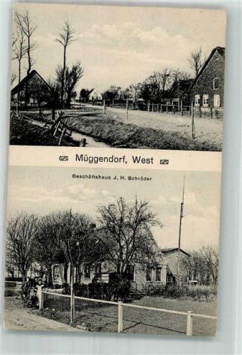 Müggendorf 1914 Dorfstrasse Geschäftshaus Schröder
