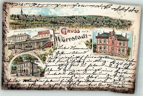Wörrstadt 1898 Amt Neuröhrenbrunnen Höhere Bürgerschule